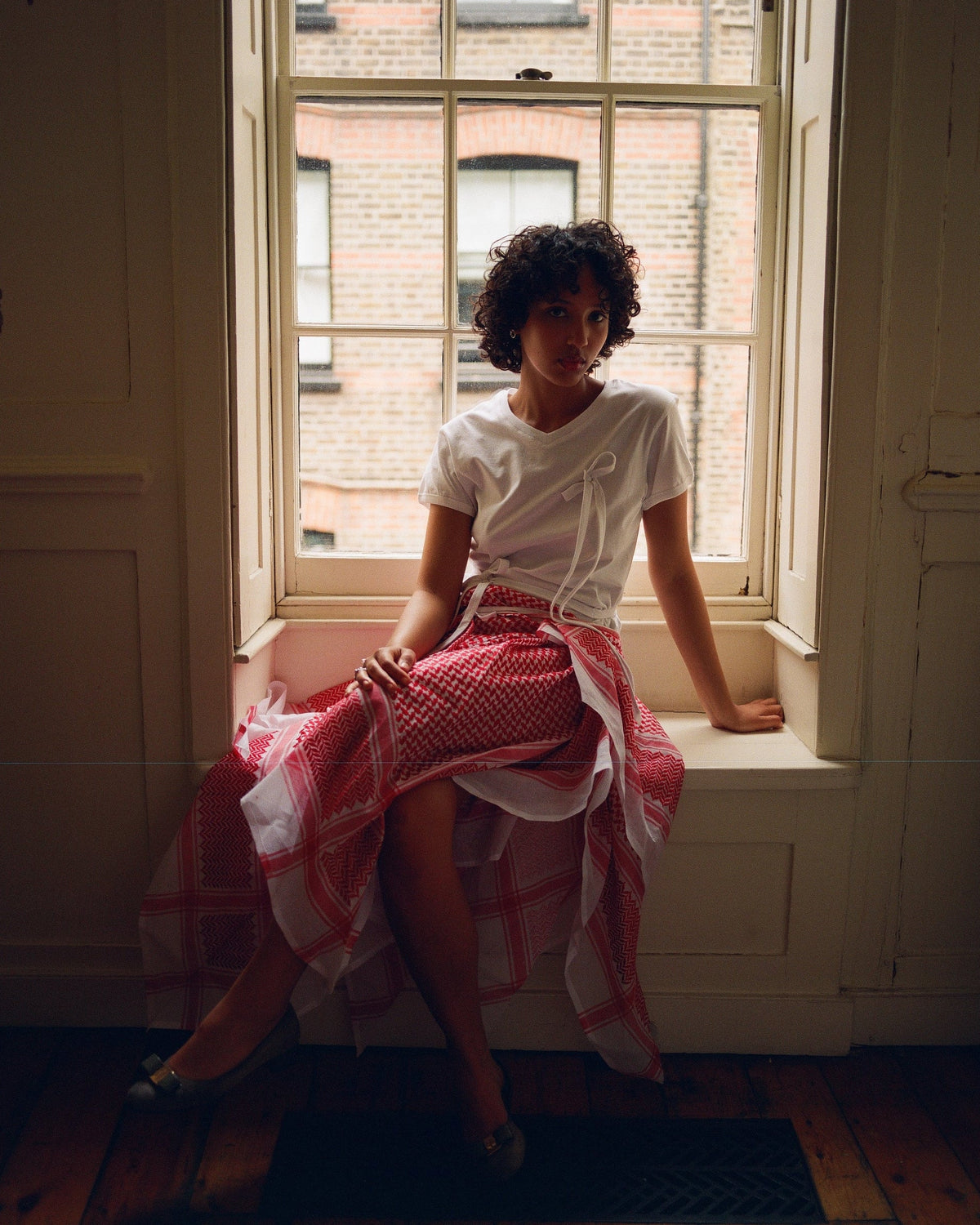 Draped Wrap Shemagh Skirt