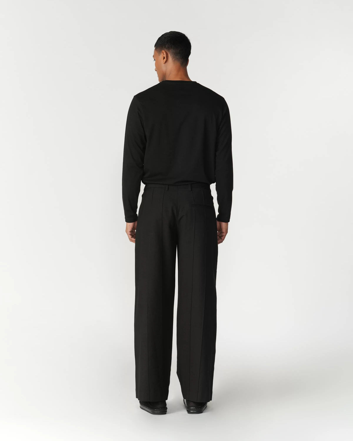 Straight Leg Pin-Tuck Pants