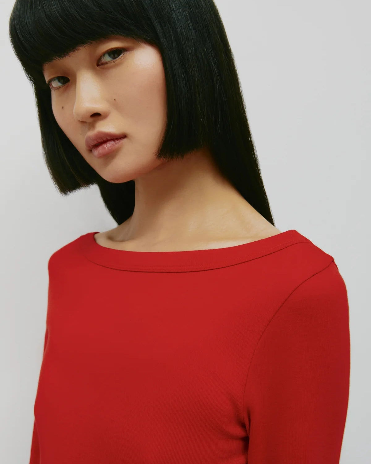Boatneck 3/4 Sleeve Top