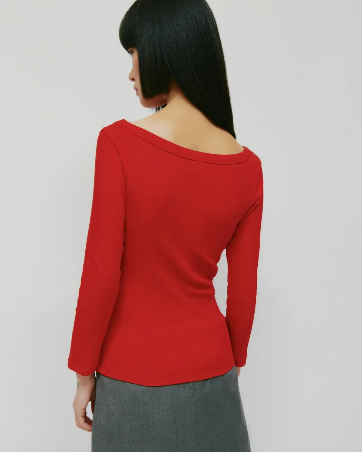 Boatneck 3/4 Sleeve Top