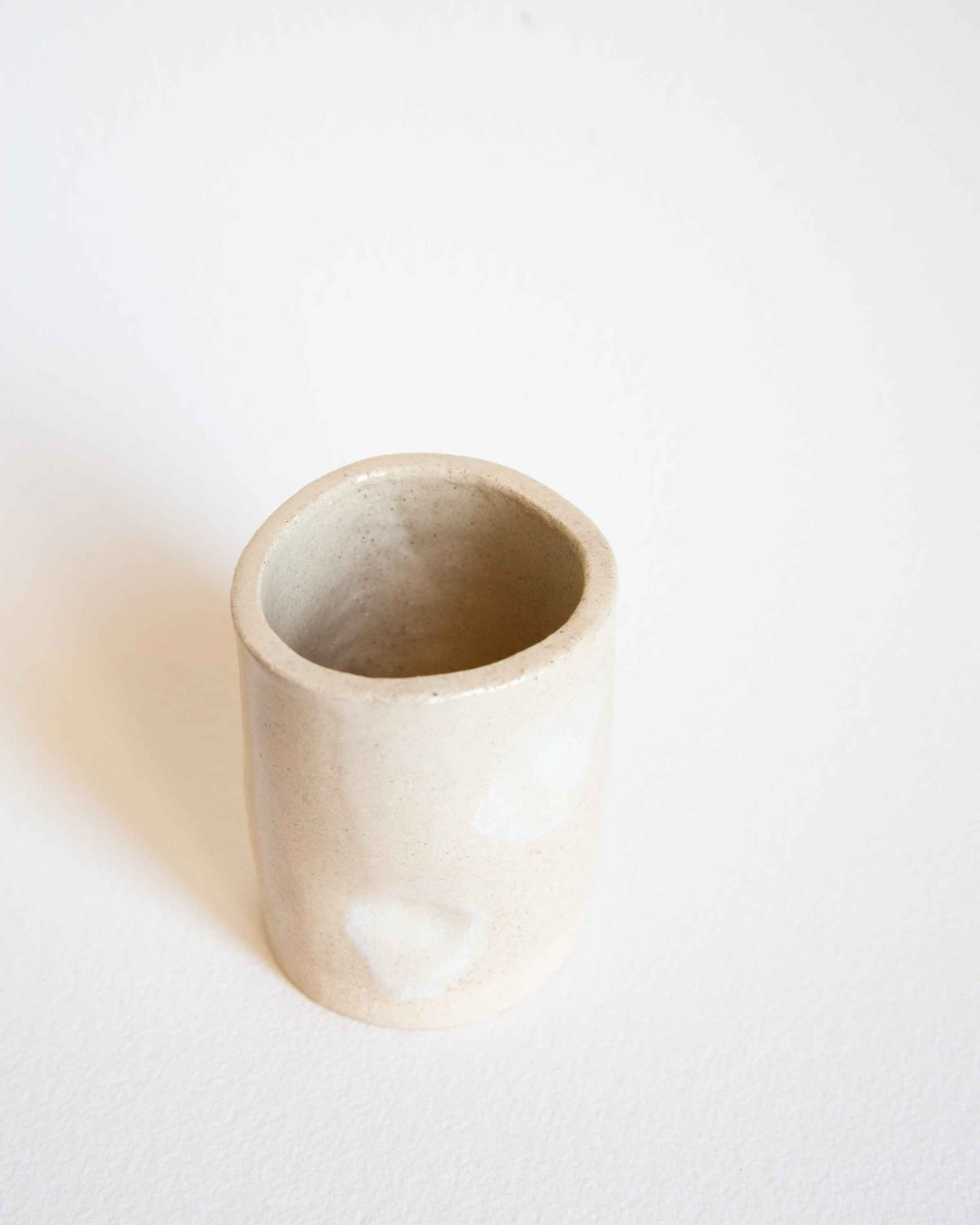 Cream Polka Cup
