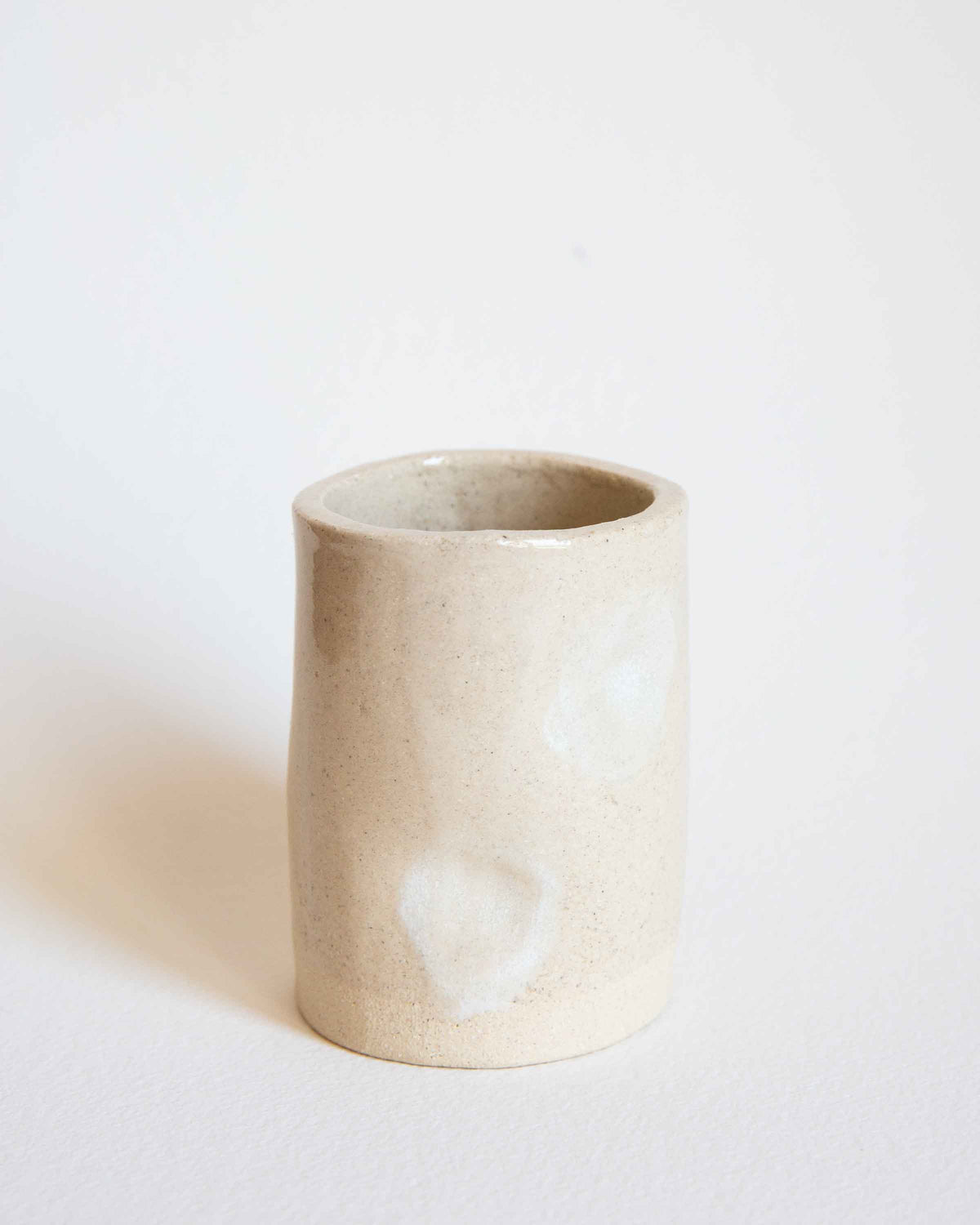 Cream Polka Cup
