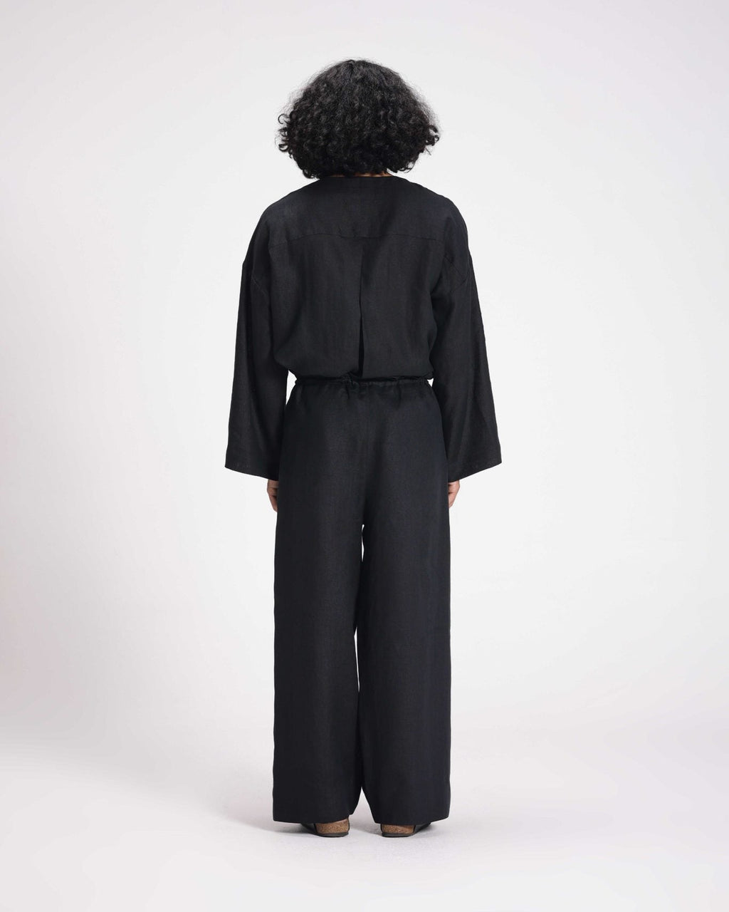 Straight Linen Pants