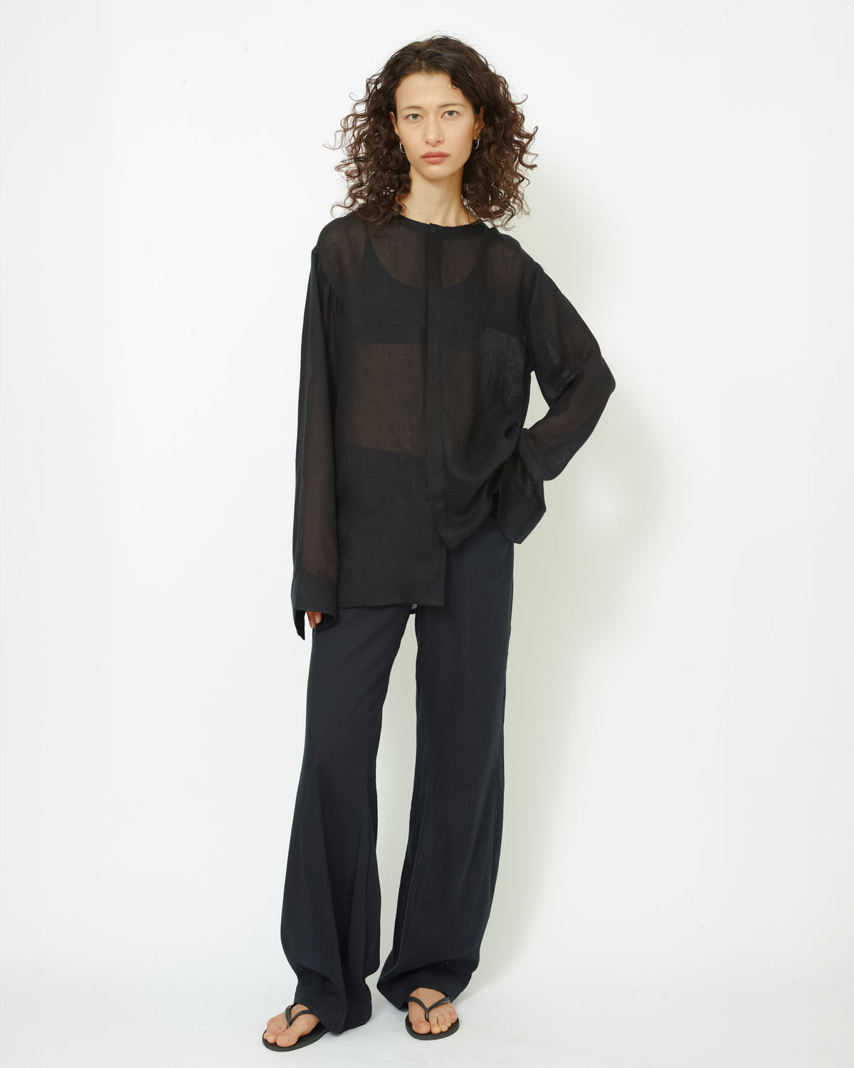 Sheer Full Sleeve Shirt