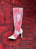 Red Shemagh Covered High Boot