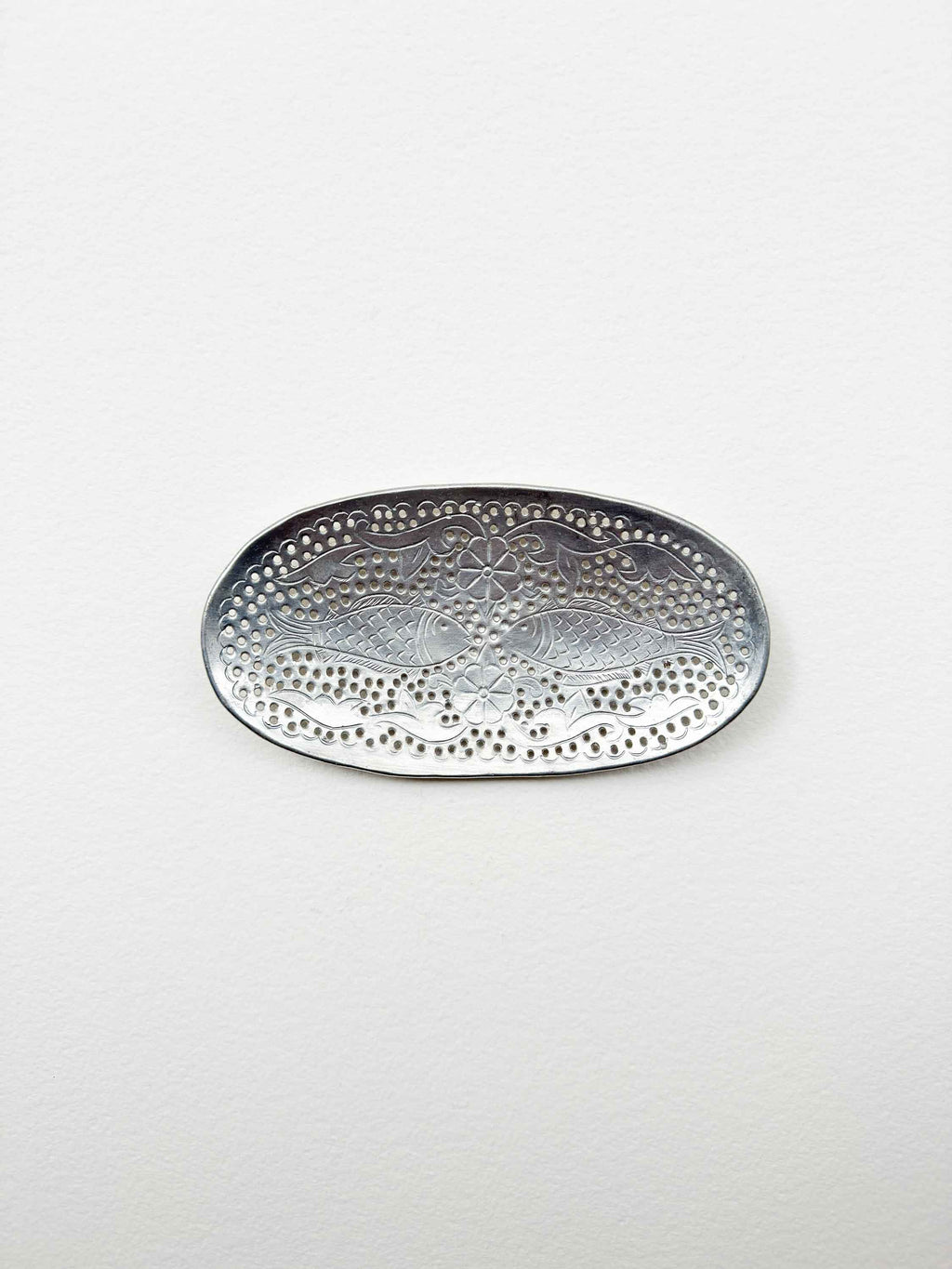 Hand-Hammered Two-Fish Tray