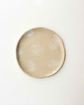 Cream Polka Plate