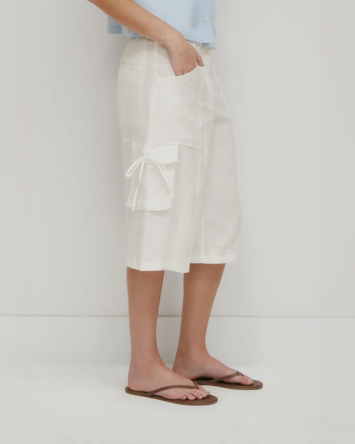 Sila Linen Tie Short